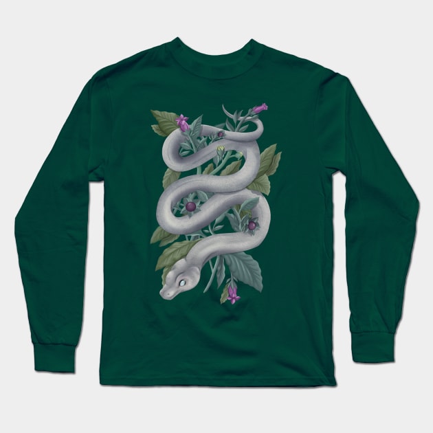 Belladonna Snake Long Sleeve T-Shirt by Sam Sawyer
